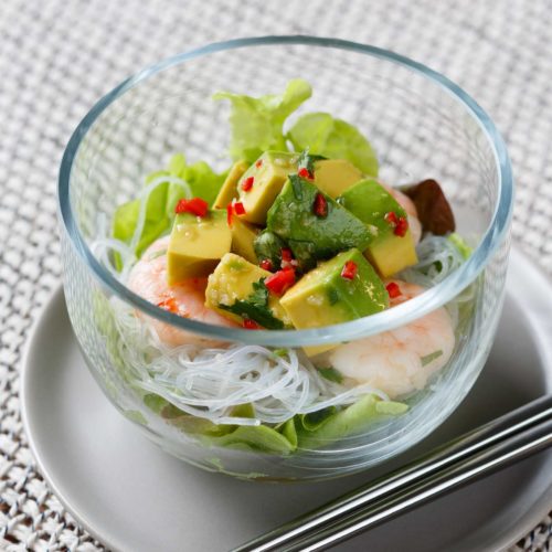 Avocado Prawn Salad with Vietnamese Dressing